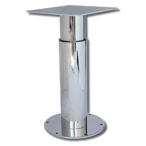 Electric table pedestal - COD BTE I - Metalstyle Srl - telescopic / aluminum / stainless steel