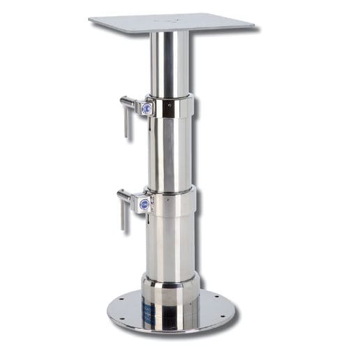 Adjustable table pedestal - LEM 30 - Metalstyle Srl - telescopic / aluminum / stainless steel
