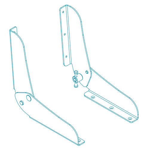 Boat hinge - 01.0808 - TR INOX - positioning / polished stainless steel