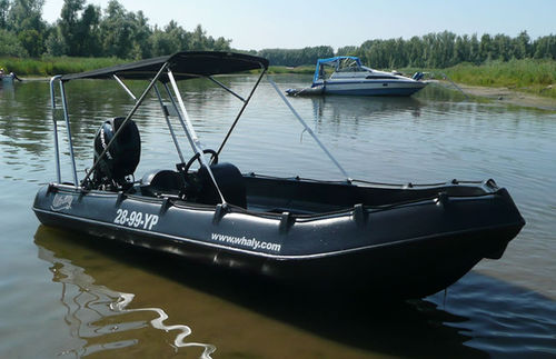 Outboard small boat - LF series - WHALY BOATS - side console / rotation-molded / HDPE