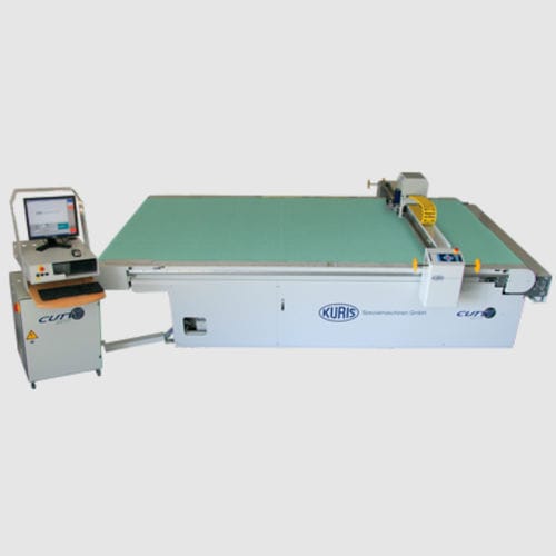 CNC cutting table - CUTTY 2317 - Kuris Spezialmaschinen - conveyor
