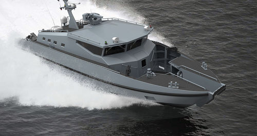 Military boat - 80 SAT - ARES Shipyard - inboard / aluminum