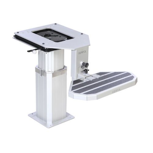 Ship helm seat pedestal - GPS - Gerpol Sitzsysteme GmbH - adjustable / aluminum