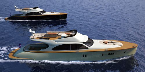 Cruising motor yacht - LEGEND 72 FLY - Seven Seas Yachts - flybridge / displacement