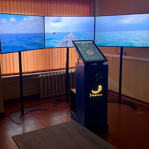Steering simulator - SSH - STORM SIM - training / maritime navigation / bridge