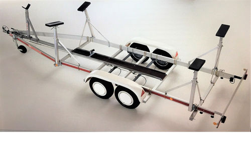Road trailer - B2000-B3500 - Heku-Fahrzeugbau GmbH  - handling / for sailboats / tandem