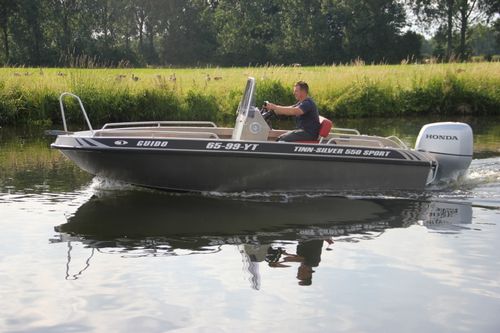 Outboard center console boat - 550 Sport (DCI-Approved) - Tinn-Silver aluminium boats - sport / aluminum / 8-person max.