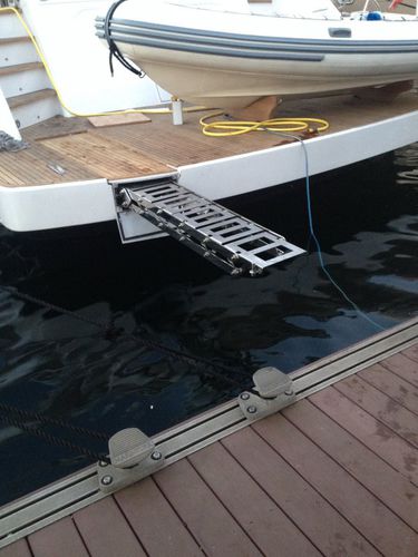 Yacht gangway - krommen stainless steel yacht accessories - retractable / stainless steel