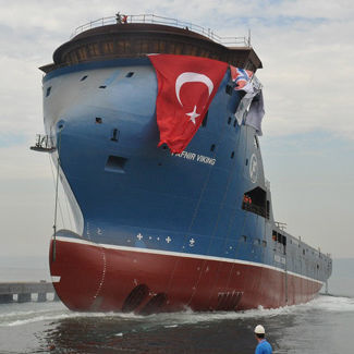 Platform supply vessel (PSV) offshore support vessel - FAFNIR VIKING - Cemre Shipyard