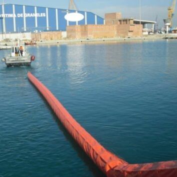 Containment boom - GRINTEC RAPID - SORBCONTROL - inflatable / sheltered waters / self-inflating