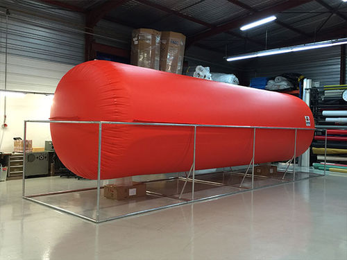 Gas tank - atic - temporary storage / bendable