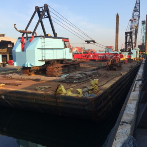 Crane barge special vessel - Jamaica Bay - Donjon Marine - steel