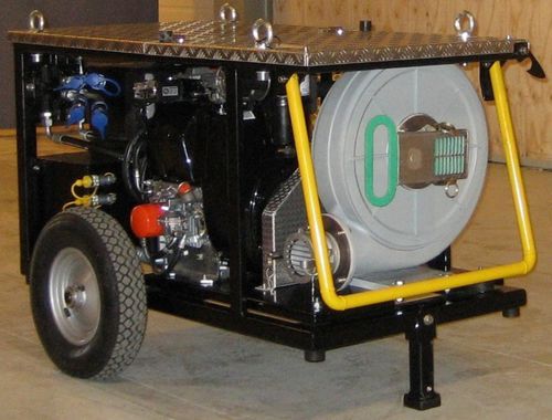 Pollution control boat hydraulic power unit - LPP 14 L - LAMOR - for harbors and terminals / for oil skimmers / diesel engine