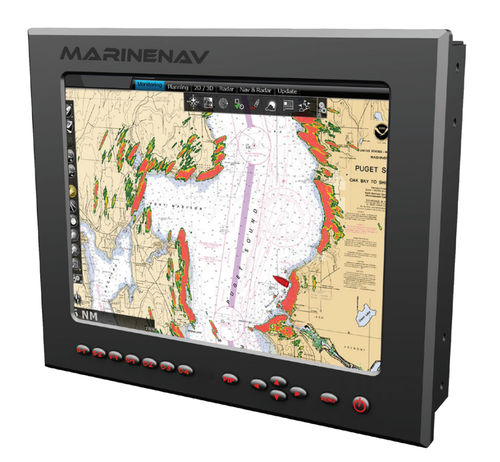 Marine display - Mariner 12 - MarineNav Ltd. - navigation system / PC