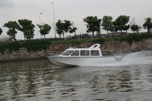 Patrol boat - YB-950 - Changzhou Youbang Boat Co., Ltd. - outboard / fiberglass