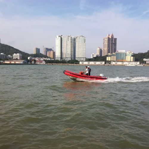 Outboard inflatable boat - RIB-450 - Changzhou Youbang Boat Co., Ltd. - open / aluminum / sundeck