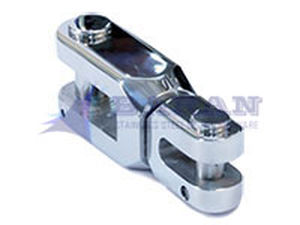 Shackle with swivel - BaranYacht - anchor chain / stainless steel / flat