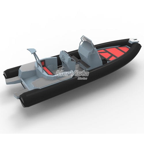Outboard inflatable boat - 700 Luxury  - MerVista Boat - rigid / open / center console