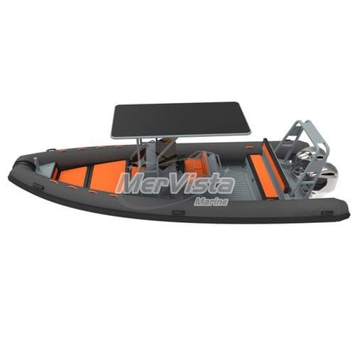 Outboard inflatable boat - 760 - MerVista Boat - rigid / open / center console