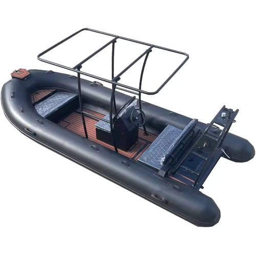Outboard inflatable boat - 480 - MerVista Boat - rigid / center console / for fishing