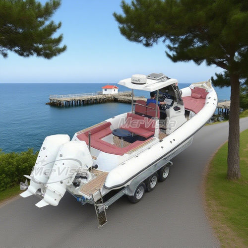 Patrol boat - Luxury 940 large - MerVista Boat - rescue boat / outboard / rigid hull inflatable boat