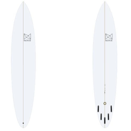 Gun surfboard - modern - Notox - intermediate / advanced-level