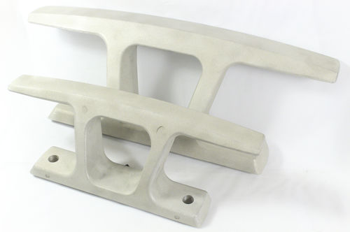 Dock deck cleat - DAMADE - flat / aluminum