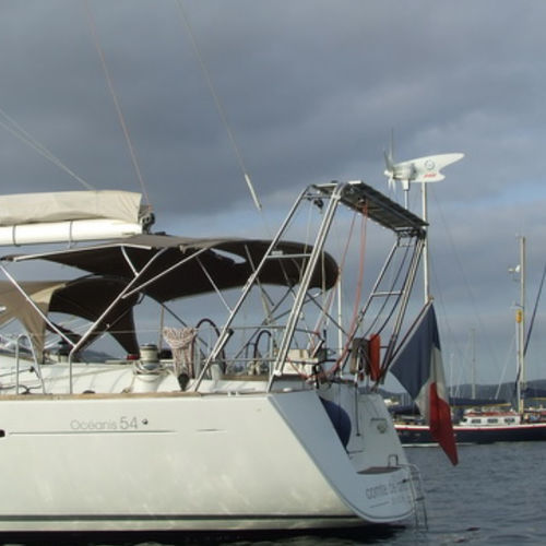 Sailboat arch - BENETEAU 54 - prodinox - for boat / for tenders / custom-made