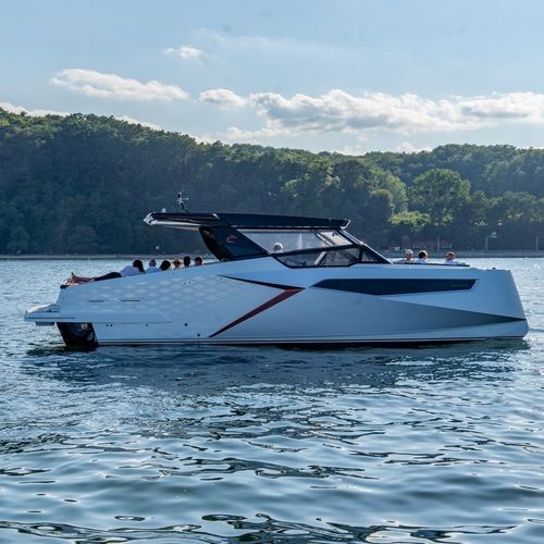 Catamaran express cruiser - Dracan Marine Sp. z o. o. - inboard / open / dual-console
