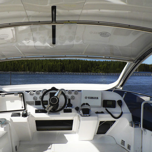 Retractable hardtop - TOMA-TOP - Toma-Top - power boat / flybridge / stainless steel framing