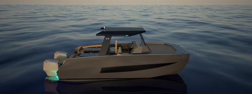 Catamaran express cruiser - K 38 - Kattum Yachts - outboard / twin-engine / open