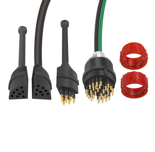Electric connector - Circular Split Type (20,24 and 32 Contacts) - Guangzhou Lanhe Electronic Manufacturing Co.,Ltd. - for aquaculture / oceanographic research / subsea