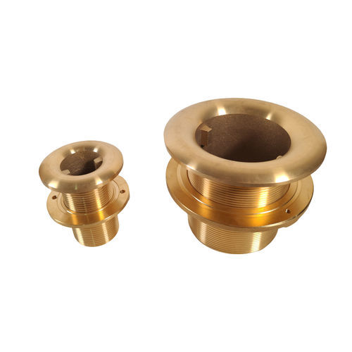 Brass boat through-hull fitting - TH-BR Series - Suzhou Zhoubotong Marine Equipment Co., Ltd - bronze