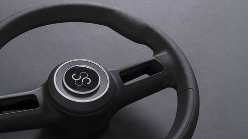 Polyurethane-coated power boat steering wheel - ALBA - CASTELLI ITALIA - two spokes / black