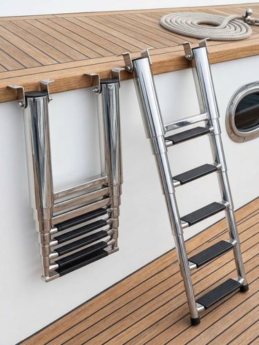 Boat ladder - GLM48 series - Compass Marine - telescopic / folding / boarding