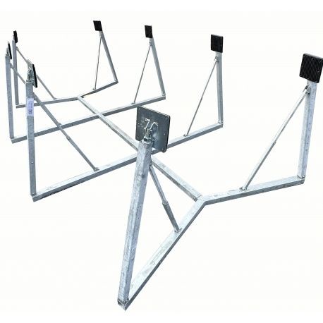 Sailboat cradle - Monster 8 - X-Cradle™ - keel / disassemblable / galvanized