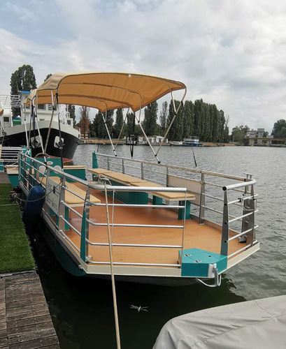 Outboard pontoon boat - Watt 850 - Gruppo CNE (CNE srl) - electric / twin-engine / open