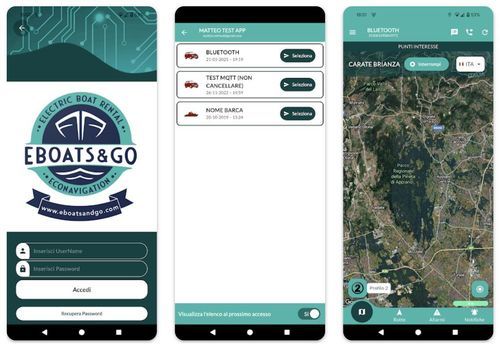 Reporting app - Eboats&Go - Gruppo CNE (CNE srl) - recording / monitoring / navigation
