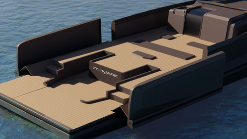 Yacht platform extension - ITAMARE - for catamarans / retractable / lifting