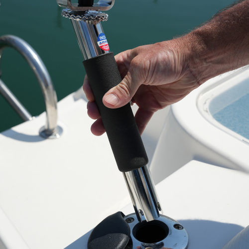 Boat rod holder - 426030 - AMIAUD - built-in / stainless steel