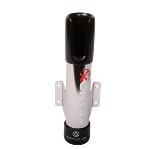 Boat rod holder - 444502 - AMIAUD - stainless steel / black / white