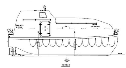 Totally enclosed lifeboat - Vanguard Composite Engineering PTE LTD. - for ships