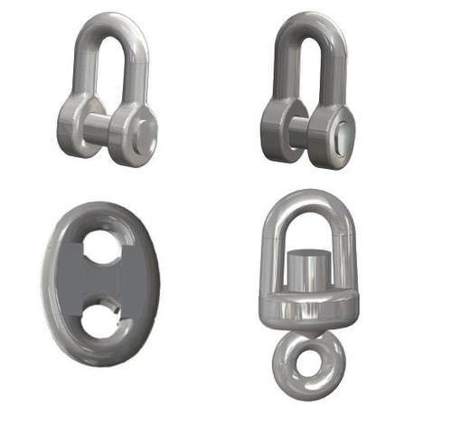 Straight shackle for ships - Yapas Chain and Forging Co. Ltd. - anchor chain / forged