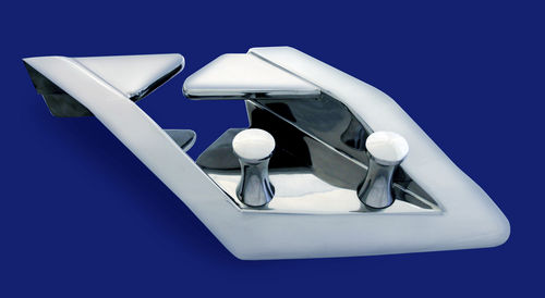 Yacht warping fairlead - Mazzer Srl - roller / stainless steel