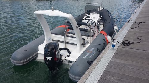 Outboard inflatable boat - Piranha P550 Ocean - Piranha Ribs Ltd - RIB / center console / roll-bar
