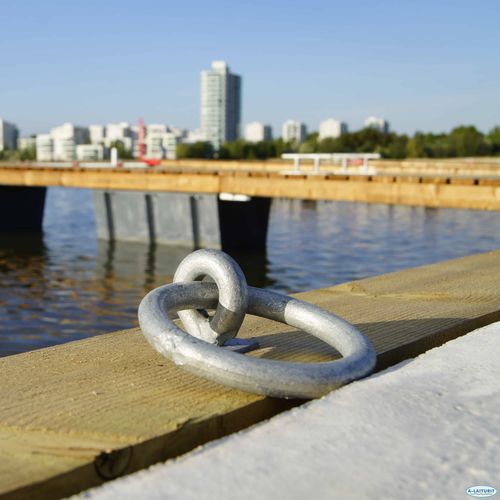 Mooring ring - 035000 - A-Laiturit - round / galvanised steel