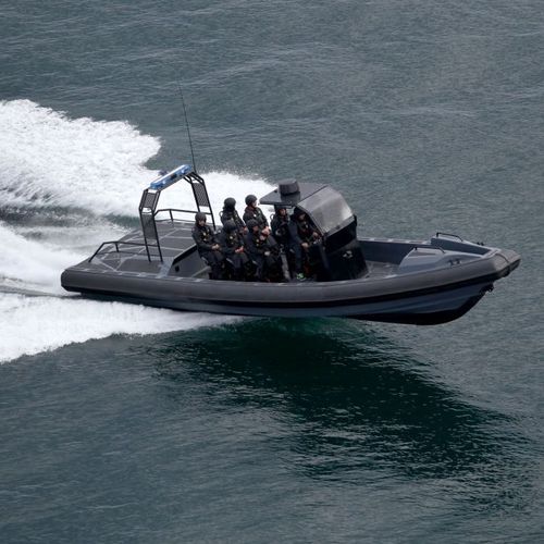 Inboard waterjet professional boat - 1400 DEFCON RFB - ARESA SHIPYARD - GRP / rigid hull inflatable boat