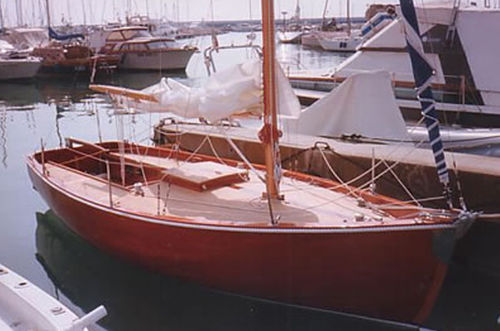 Coastal cruising sailboat - Sloop 6.30 - Colombo Leopoldo  - wooden / with bowsprit