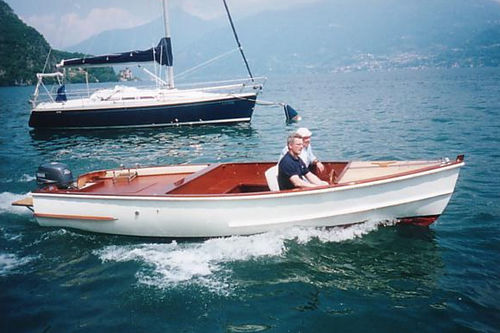 Outboard small boat - COLOMBO ’19 - Colombo Leopoldo  - open / side console / wooden