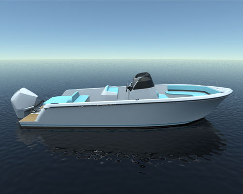 Outboard center console boat - Levriero 25 - PHIEQUIPE - 7-person max.